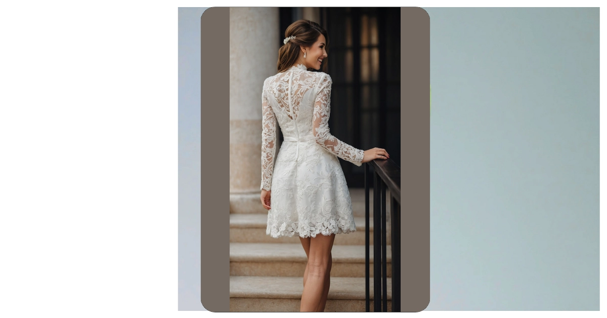 Dazzling 07 Short Second Wedding Dress Ideas for the 40+ Bride