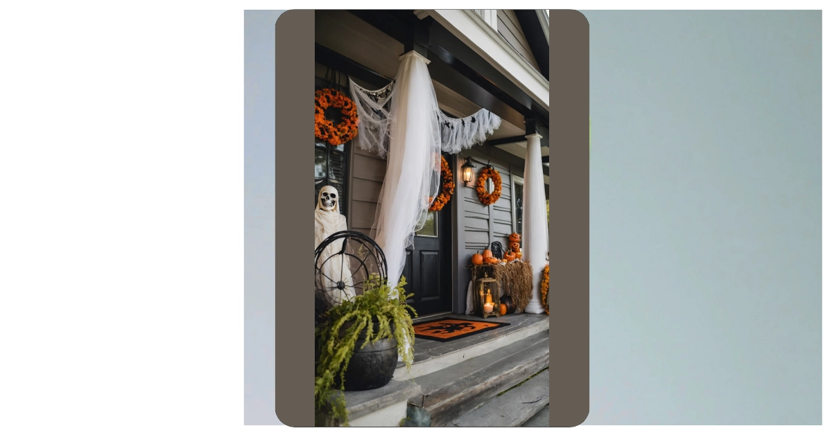 8 Spook-tacular Halloween Front Porch Ideas That Won’t Scare Your Neighbors Away!